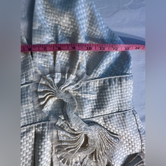 BCBG MaxAzria Fairycore Romantic Dress Size 2 Cream Sleeveless Backless - Picture 11 of 13